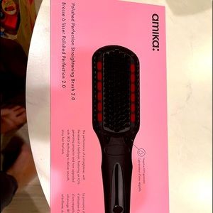 Brand New Amika Polished Perfection Straightening Brush 2.0